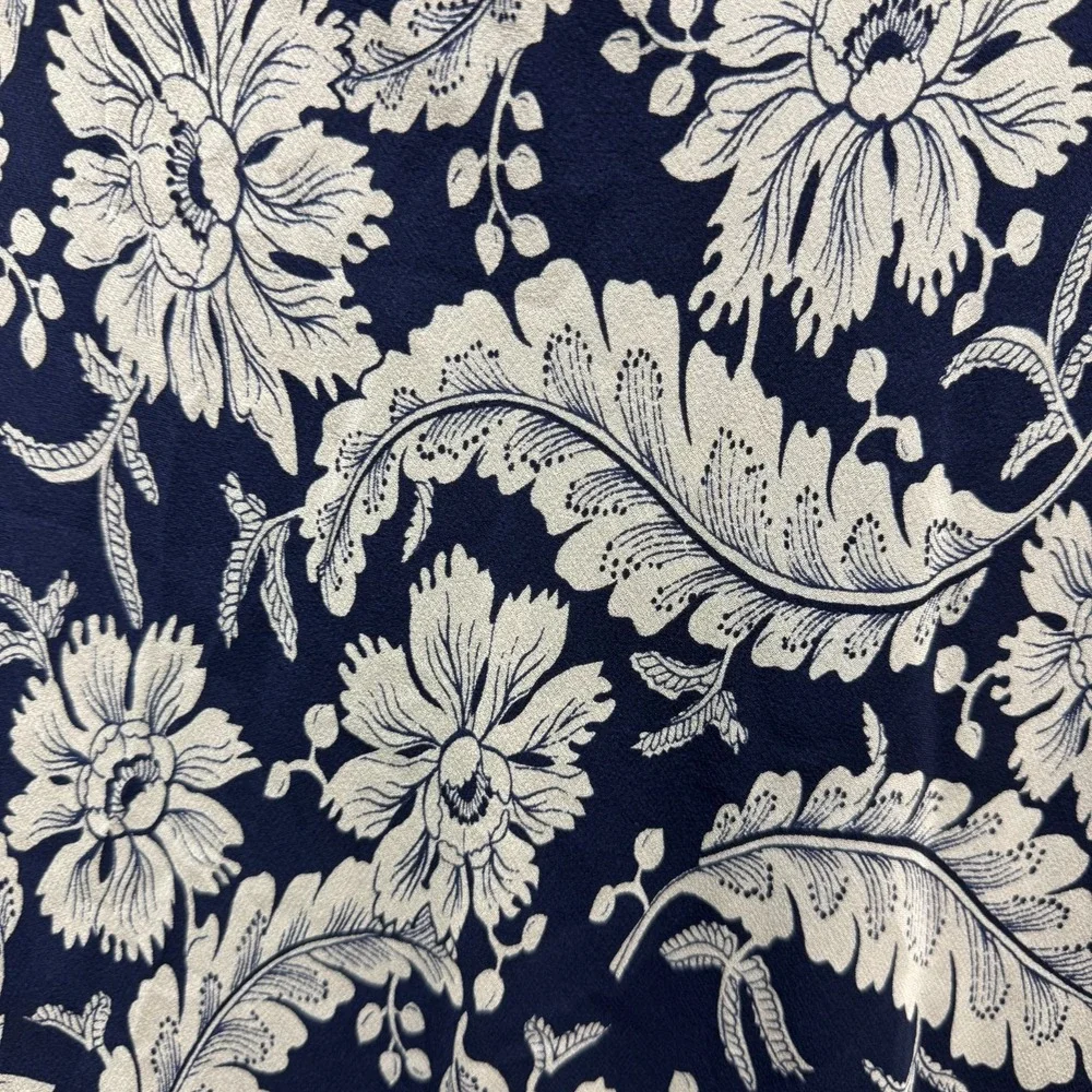 Lauren Ralph 100% Silk Floral Georgette Maxi Skirt Size 22W Cottagecore High Low